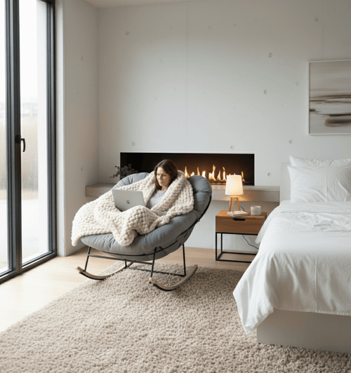 Hudson Bouncy Oversized Rocking Chair