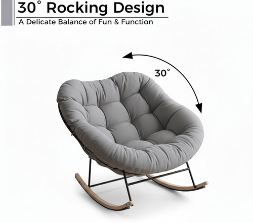 Hudson Bouncy Oversized Rocking Chair