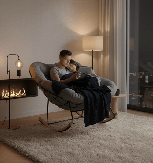 Hudson Bouncy Oversized Rocking Chair